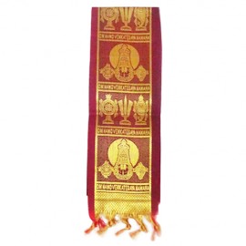 Namo Border Zari Kanduva (Maroon)  (Pack of 2)